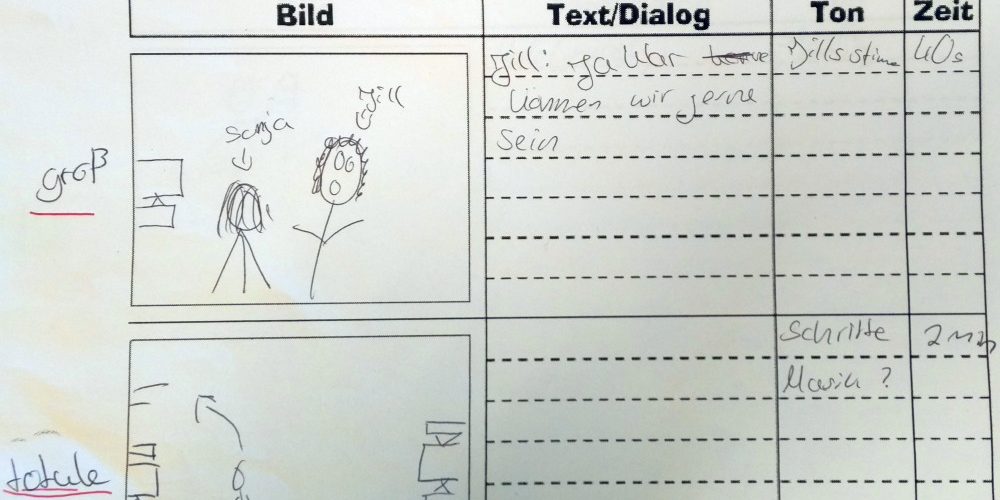 Storyboard "Die Moor-Freundschaft"