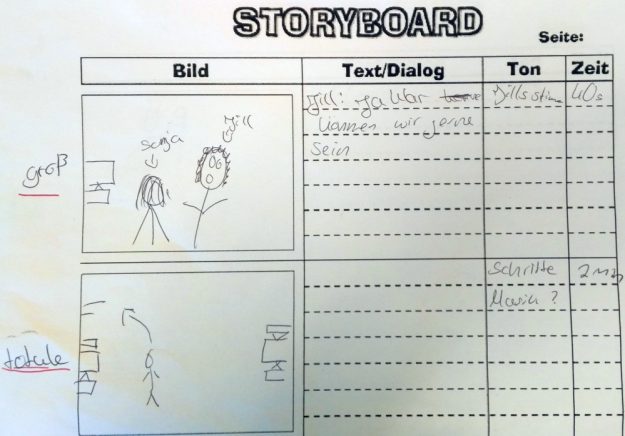 Storyboard "Die Moor-Freundschaft"