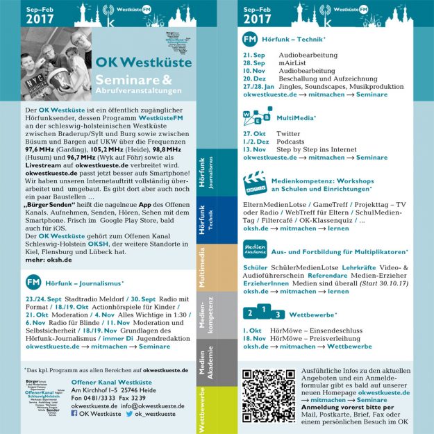 Neue OK Westküste Seminare