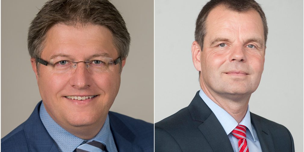 Wollen Landrat in Dithmarschen werden: Stefan Mohrdieck und Peter Becker stellen zur Wahl