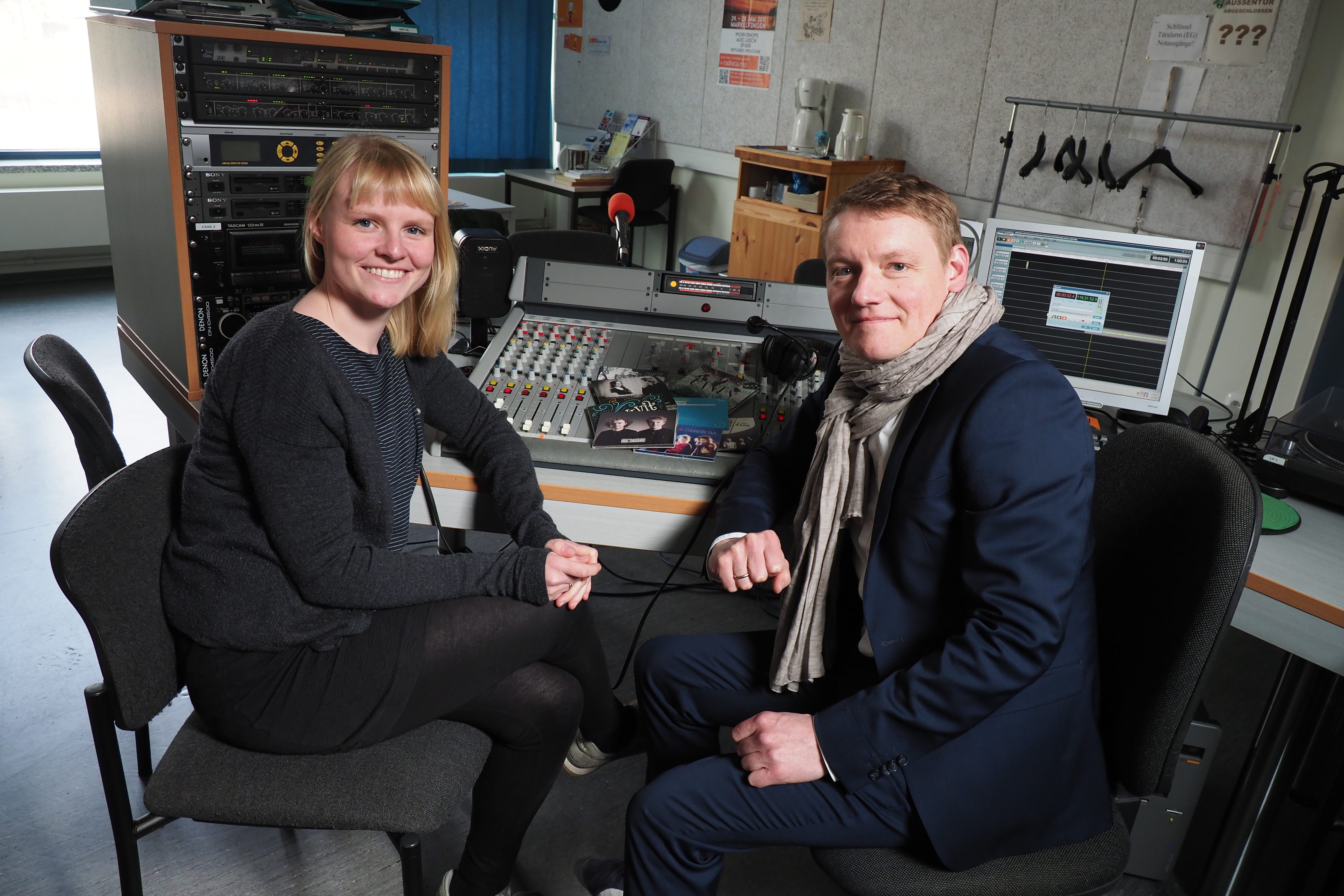 Elsiabeth Kose und Harald Haugaard im OK Studio Husum Elsiabeth Kose und Harald Haugaard im OK Studio Husum