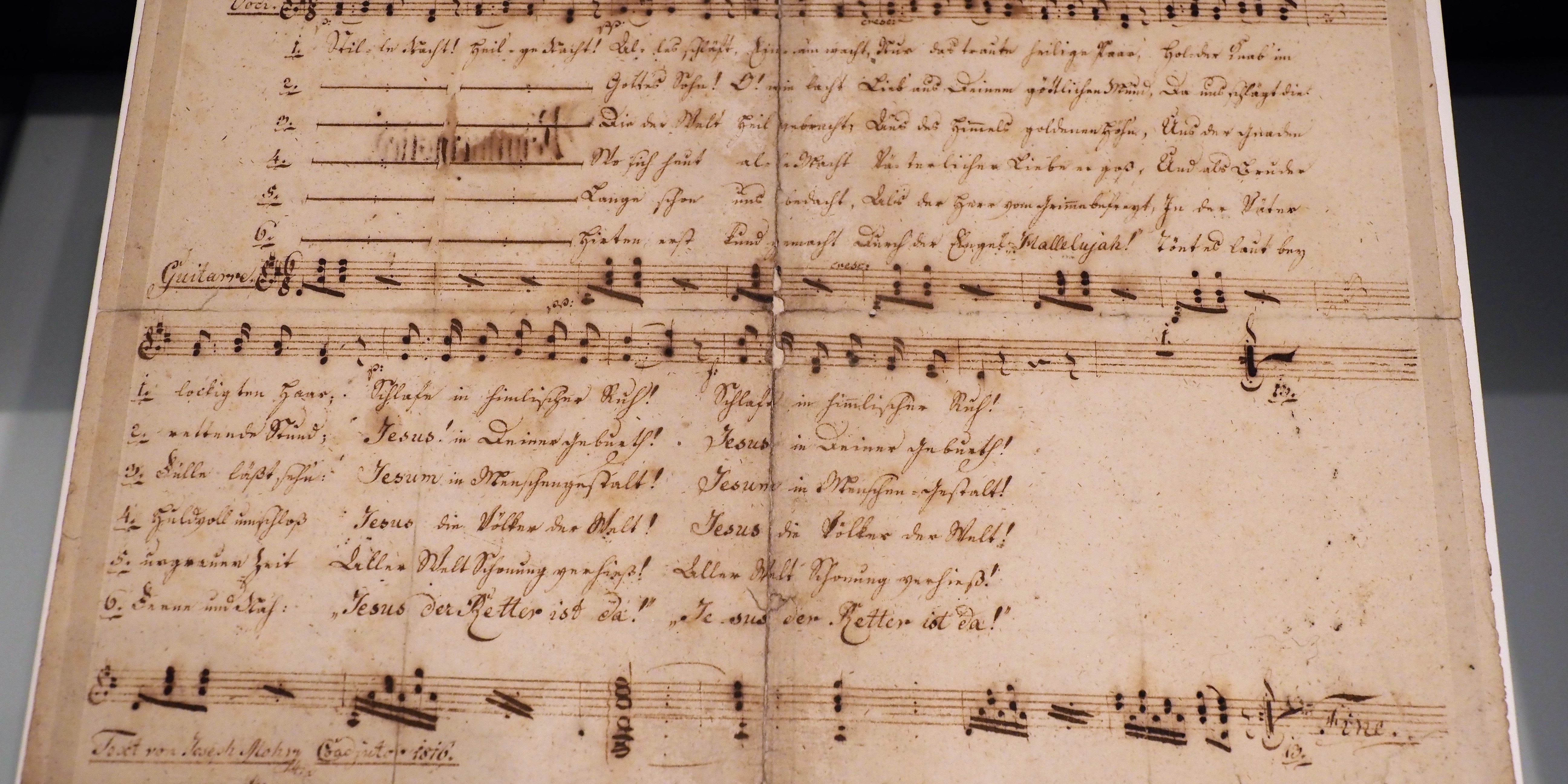 Stille Nacht HAndschrift