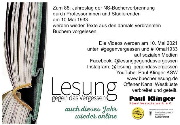 Lesung gegen das Vergessen