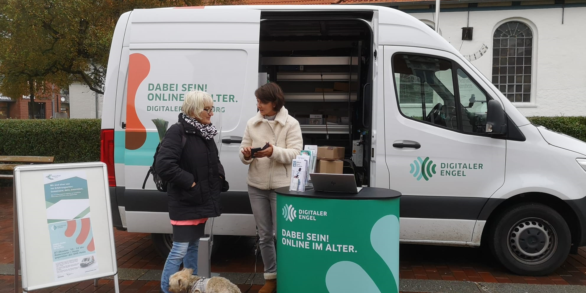 Digitaler Engel in Heide