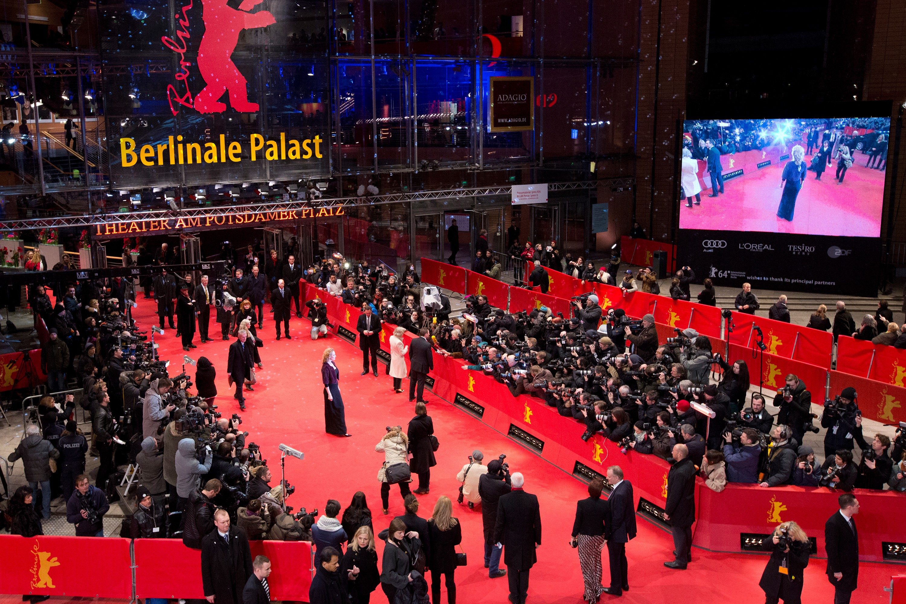 Roter Teppich vor dem Berlinale Palast. Foto