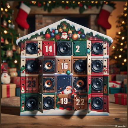 Adventszeit im OKWK Das Foto zeigt ein KI generiertes Bild eines Adventskalenders.
