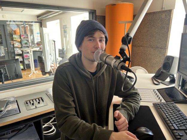 David Kunert Kaiser im Studio. Foto OKWK