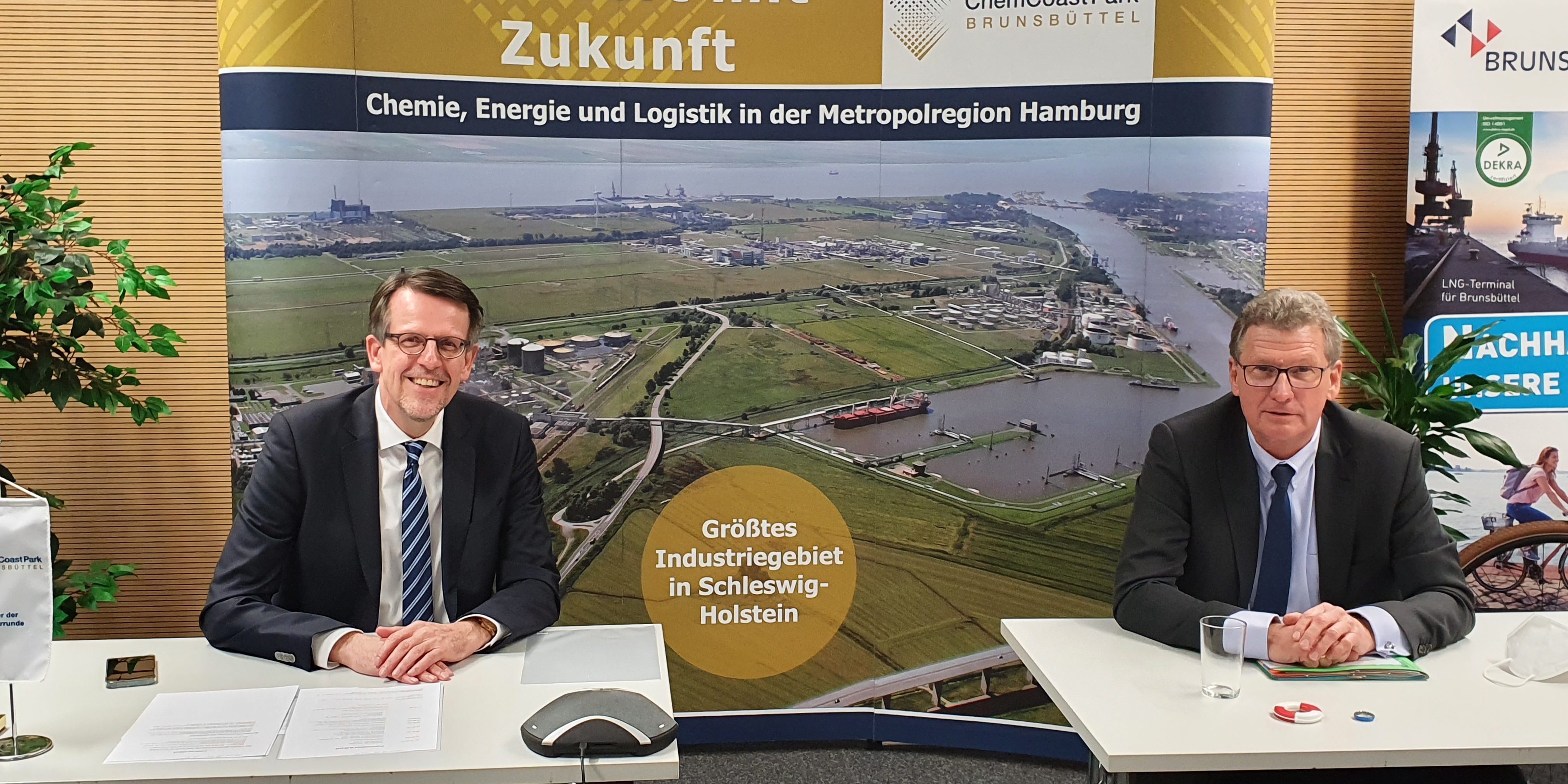 Wirtschaftsminister Dr. Bernd Buchholz zu Gast im ChemCoast Park Brunsbüttel