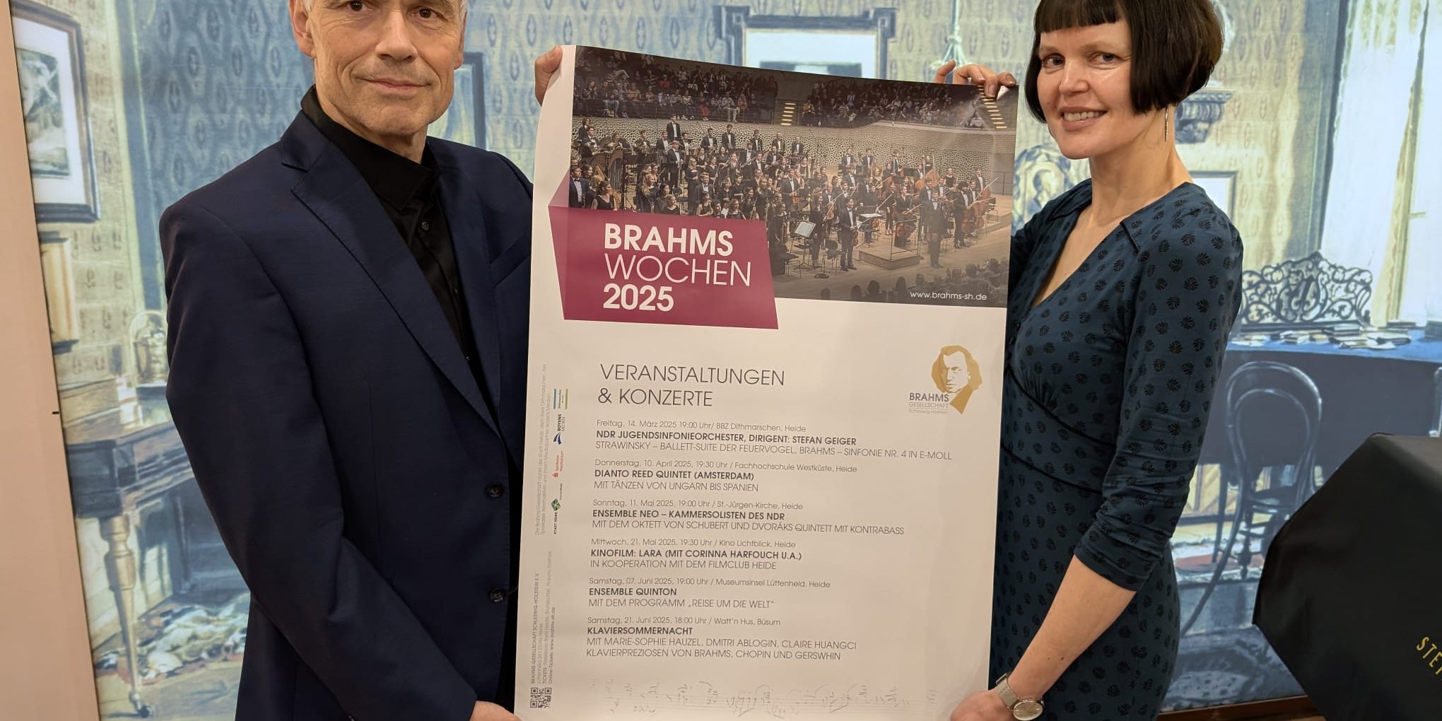 Brahms-Wochen 2025 mit Joachim Nerger und Sarah Reinke